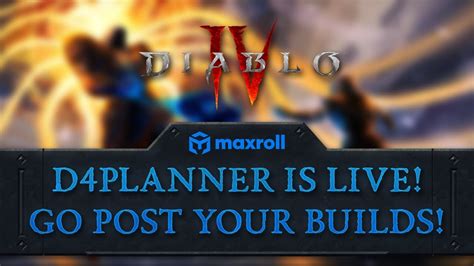D4Planner is Live: Character Builder & Community Build.